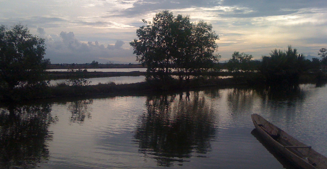 Pirogue aux Philipinnes